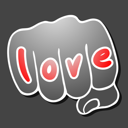 Love punchのイラスト素材