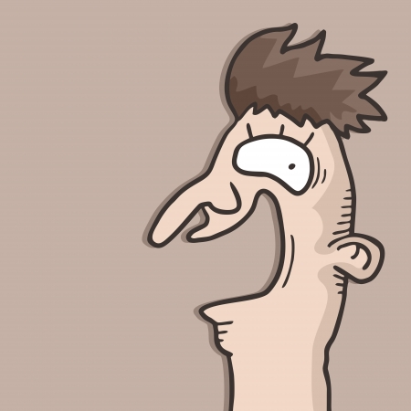 Funny comic faceのイラスト素材