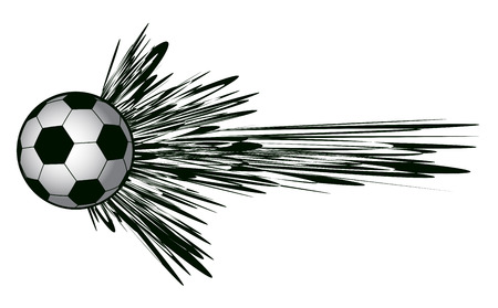Speed soccer ballのイラスト素材
