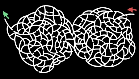 Maze abstract designのイラスト素材