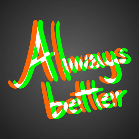 Always better messageのイラスト素材