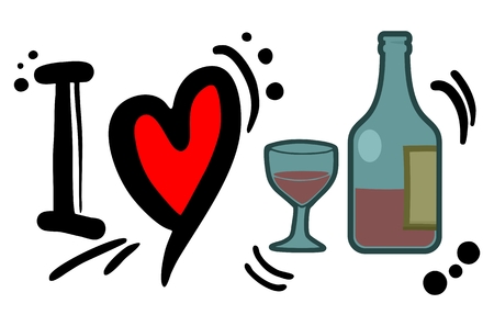 Drink loveのイラスト素材