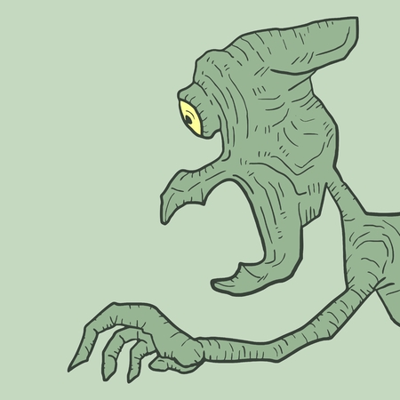 Green monsterのイラスト素材