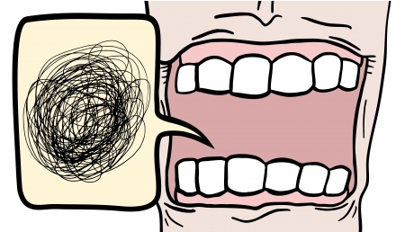 Comic talking mouthのイラスト素材