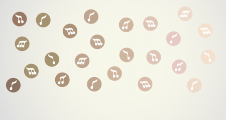 Gold music cardのイラスト素材