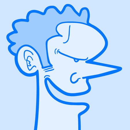 Smile puppet designのイラスト素材