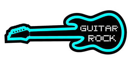 Guitar rock iconのイラスト素材