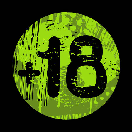 Adult content iconのイラスト素材