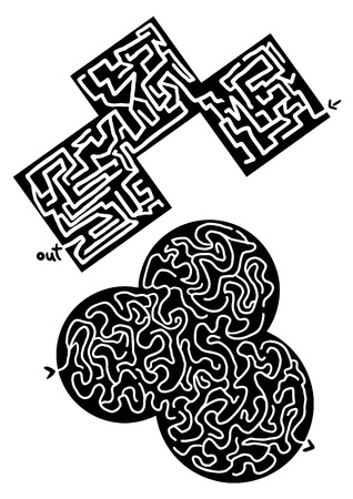 Two mazesのイラスト素材