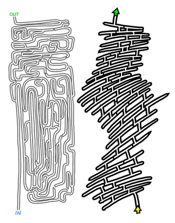 Abstract maze designのイラスト素材