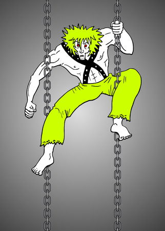 Crazy ninjaのイラスト素材