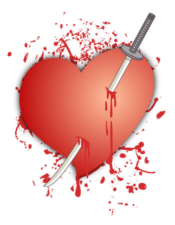 Blood heartのイラスト素材