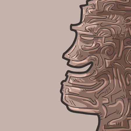 Talisman art faceのイラスト素材