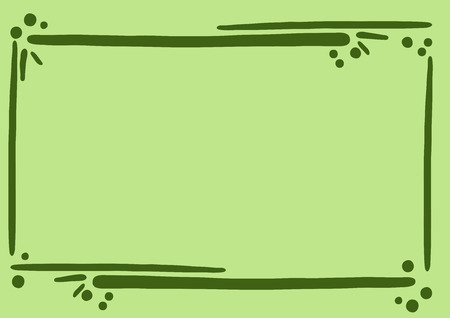 Green line frameのイラスト素材