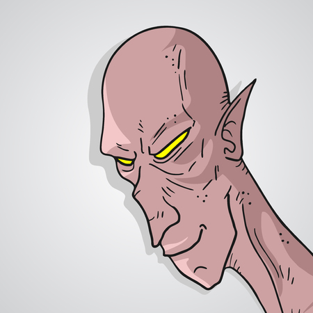 Demon faceのイラスト素材