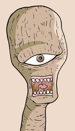 Monster faceのイラスト素材