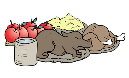 Food drawのイラスト素材