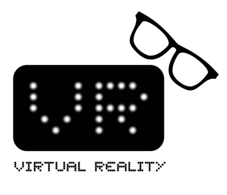 Virtual reality signのイラスト素材