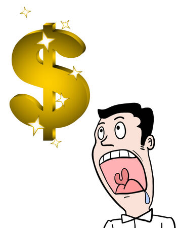 Gold dollarのイラスト素材