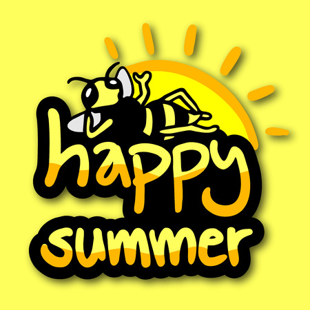 Happy summerのイラスト素材