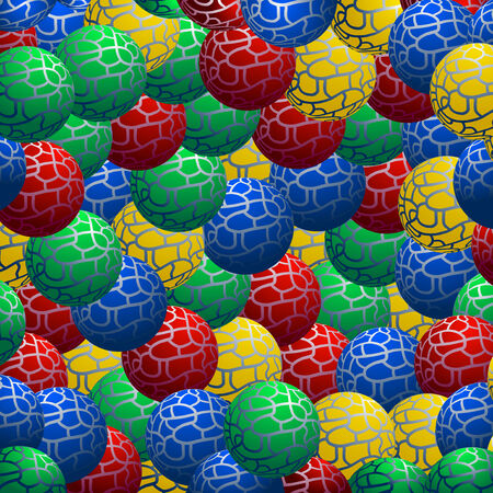 Color balls wallpaperのイラスト素材