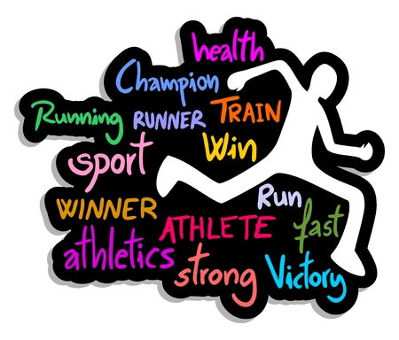 Run symbol designのイラスト素材