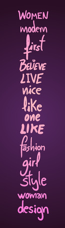 Creative fashion cardsのイラスト素材