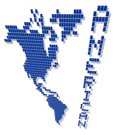 American mapのイラスト素材