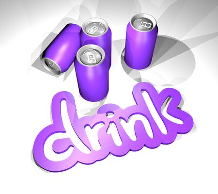 Drink cansの写真素材