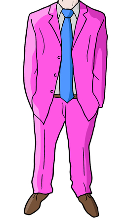 Pink jacket designのイラスト素材