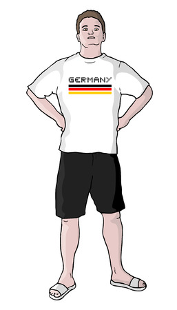 Germany soccerのイラスト素材