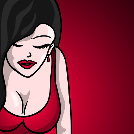 Elegance womanのイラスト素材