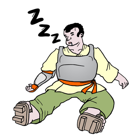 Sleep manのイラスト素材