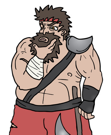Think barbarianのイラスト素材