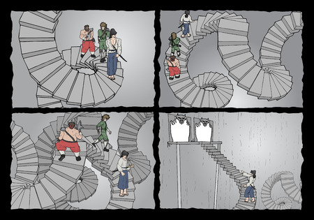 Comic page designのイラスト素材