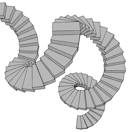 Imaginative stairsのイラスト素材