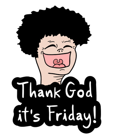 Happy man fridayのイラスト素材