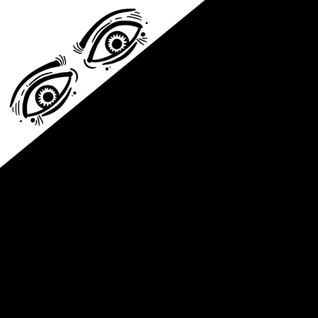 Corner eyesのイラスト素材