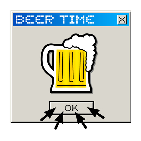 Beer timeのイラスト素材