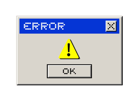 Error computer messageのイラスト素材