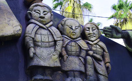 Oriental statues