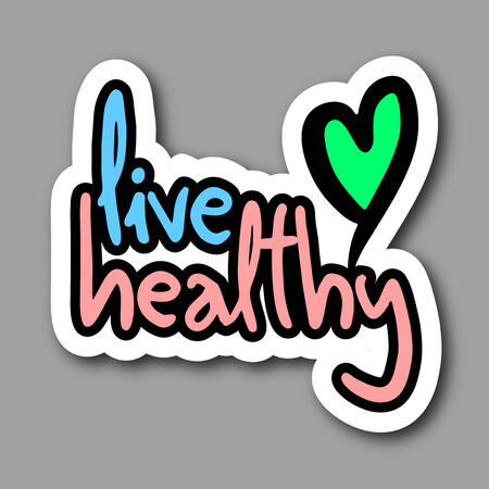 Live healthyのイラスト素材