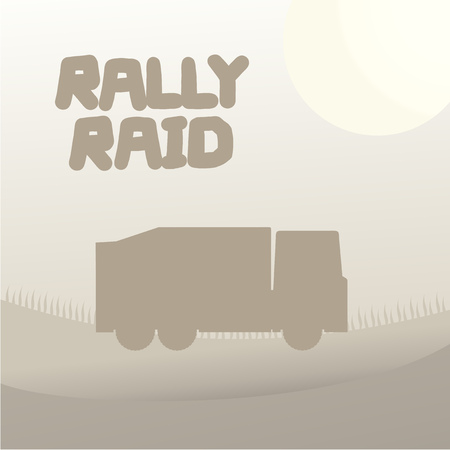 Truck rally raidのイラスト素材