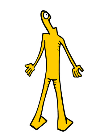 Surprised characterのイラスト素材