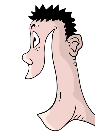 happy surprisedのイラスト素材