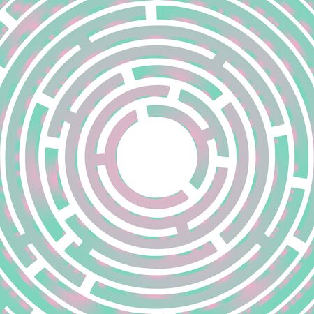 Circle mazeのイラスト素材