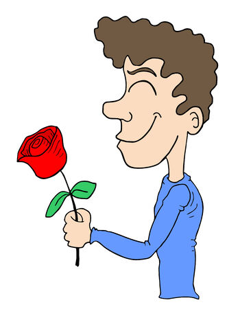 man in loveのイラスト素材