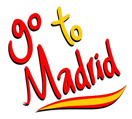 go to Madridのイラスト素材