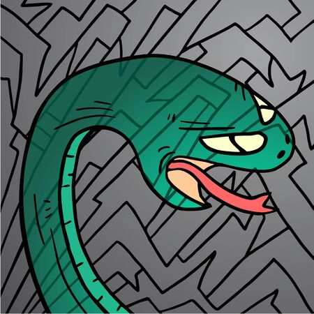 Creative snakeのイラスト素材