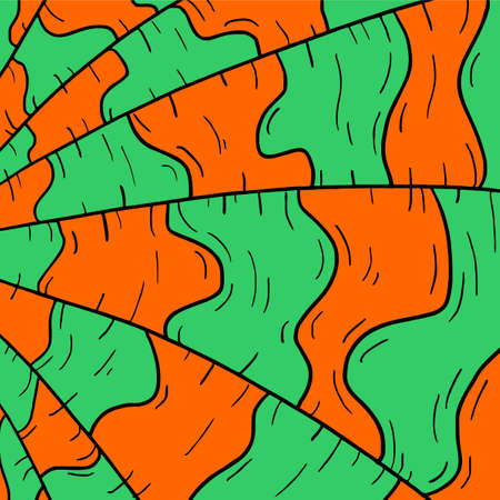 Green and orange wallpaperのイラスト素材